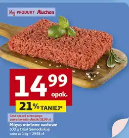 Auchan Mięso mielone wołowe Auchan oferta