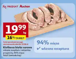 Auchan Kiełbasa biała surowa Auchan oferta