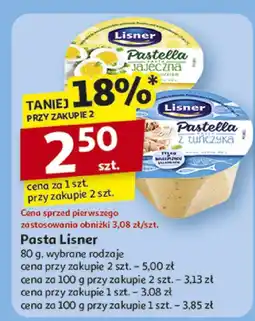 Auchan Pasta kanapkowa Pastella Lisner oferta