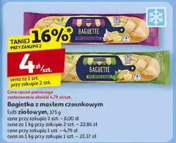 Auchan Bagietka z masłem czosnkowym Auchan oferta