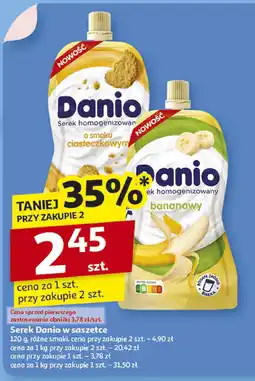 Auchan Serek Danio w saszetce oferta