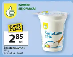 Auchan Śmietana 12% Auchan oferta