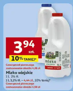Auchan Mleko wiejskie 2% Auchan oferta