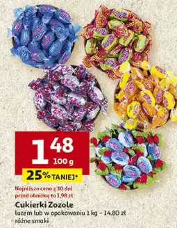 Auchan Cukierki Zozole różne smaki oferta