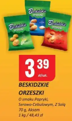 Chorten Beskidzkie orzeszki o smaku papryki/serowo-cebulowym/z solą Aksam oferta