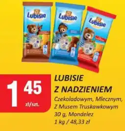 Chorten Wafle Lubisie z nadzieniem czekoladowym/mlecznym/z musem truskawkowym Mondelez oferta