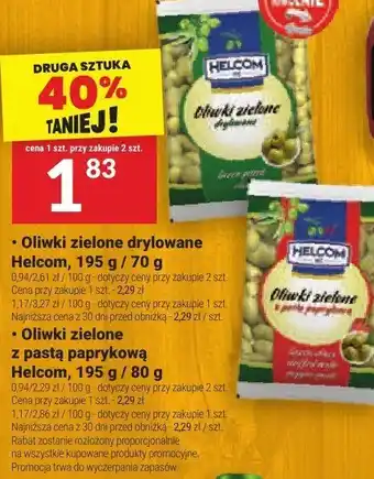 Twój Market Oliwki zielone z pastą paprykową Helcom oferta