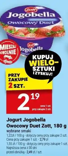Twój Market Jogurt Jogobella Owocowy Duet Zott oferta