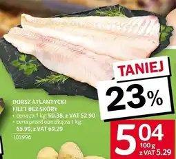 Selgros Dorsz atlantycki filet bez skóry Selgros oferta