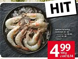 Selgros Krewetki białe surowe Selgros oferta