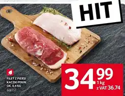 Selgros Filet z piersi kaczki pekin Selgros oferta