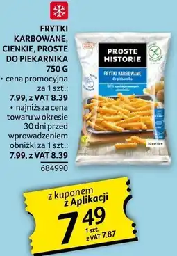 Selgros Frytki karbowane, cienkie, proste do piekarnika Proste Historie oferta
