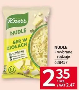 Selgros Zupa Nudle ser w ziołach Knorr oferta