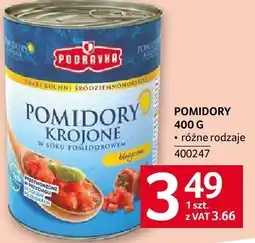 Selgros Pomidory krojone 400g Podravka oferta