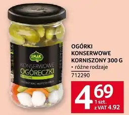 Selgros Ogórki konserwowe korniszony Smak oferta
