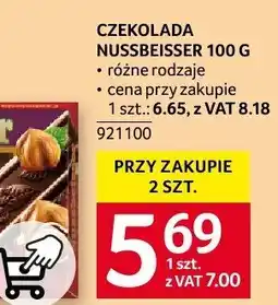 Selgros Czekolada Nussbeisser 100g oferta