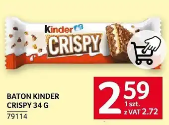 Selgros Baton Kinder Crispy oferta
