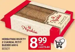 Selgros Herbatniki Rozety z cukrem Petit Buerre Nyskie oferta