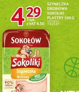 Selgros Szyneczka drobiowa Sokoliki plastry 100g Sokołów oferta