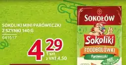 Selgros Parówki Sokoliki Mini z szynki 140g Sokołów oferta