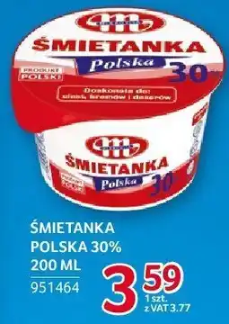 Selgros Śmietanka polska 30% Mlekovita oferta