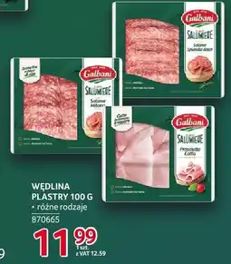 Selgros Wędlina plastry Galbani oferta