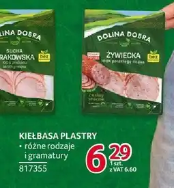 Selgros Kiełbasa plastry Sucha Krakowska Dolina Dobra oferta