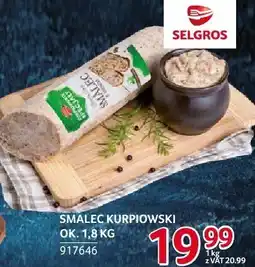 Selgros Smalec kurpiowski Pekpol oferta