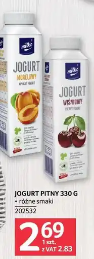 Selgros Jogurt pitny różne smaki Mlekpol oferta