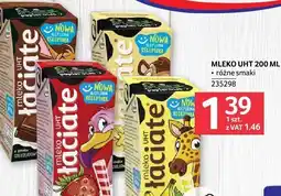 Selgros Mleko UHT różne smaki Mlekpol oferta