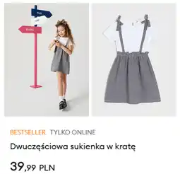 Sinsay Dwuczęściowa sukienka w kratę oferta