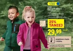 Lidl Bluza sherpa dziecięca oferta