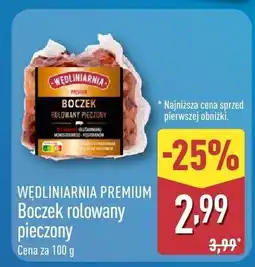 ALDI Boczek rolowany pieczony Wędliniarnia Premium oferta