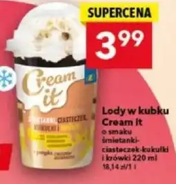 Lewiatan Lody w kubku Cream it oferta