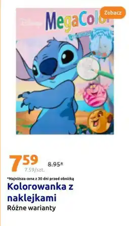 Action Kolorowanka z naklejkami oferta