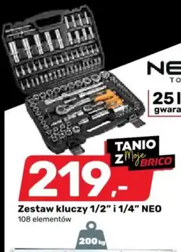 Bricomarche Zestaw kluczy 1/2″ i 1/4″ NEO oferta