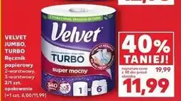 Kaufland Ręcznik papierowy Velvet Jumbo oferta