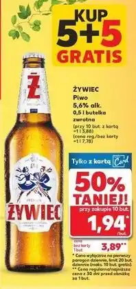 Kaufland Piwo Żywiec Jasne Pełne oferta