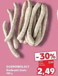 Kaufland Kiełbaski białe Dobrowolscy oferta