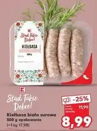 Kaufland Kiełbasa biała surowa K-Classic Stąd Takie Dobre! oferta