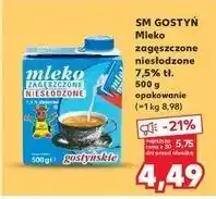 Kaufland Mleko zagęszczone niesłodzone Gostyń oferta