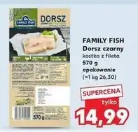 Kaufland Dorsz czarny filet kostka Family Fish oferta