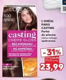 Kaufland Farba do włosów 500 jasny brąz L'oreal Casting Creme Gloss oferta