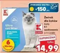 Kaufland Żwirek dla kota K-Classic oferta