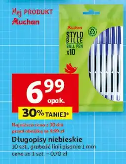 Auchan Długopisy niebieskie Auchan oferta