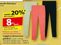 Auchan Legginsy dziewczęce 3-14 lat oferta