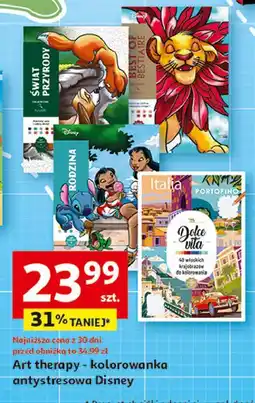 Auchan Kolorowanka antystresowa disney oferta