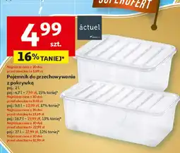 Auchan Pojemnik do przechowywania z pokrywką 27 l Actuel oferta