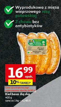Auchan Kiełbasa śląska Auchan Pewni Dobrego oferta