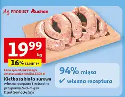 Auchan Kiełbasa biała surowa Auchan Różnorodne (Logo Czerwone) oferta